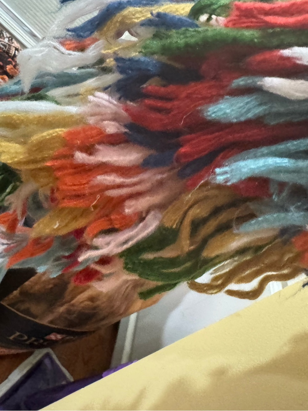 Festival Colorful Multi-Stripe Fringe Knit Cardigan - Picture 3 of 10